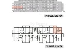 Trosobni stan na 1.katu novogradnje, Novi Zagreb - Istok, Flat