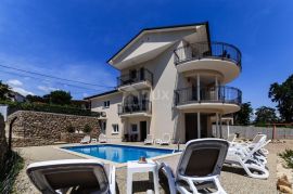 OPATIJA, LOVRAN, IKA- villa 380m2 s panoramskim pogledom na more i bazenom + uređena okućnica 700m2, Opatija - Okolica, بيت