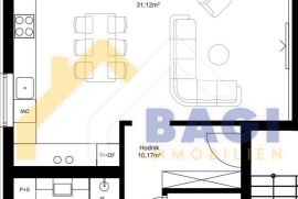 Tar 3-soban stan u Novogradnji na 1.katu 76,69m2, Tar-Vabriga, Wohnung