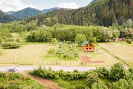 GORSKI KOTAR, BROD NA KUPI - Građevinsko zemljište sa voćnjakom uz rijeku, Delnice, Terrain