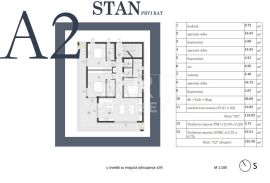 Medulin - Stan A2, 133m2, 3 sobe, terasa 37m2, Medulin, Appartement