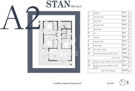 Medulin - Stan A2, 133m2, 3 sobe, terasa 37m2, Medulin, Appartment