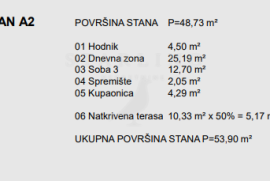 PRODAJA, STAN, LABIN, NOVOGRADNJA, 54 M2, Labin, Wohnung