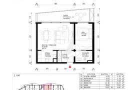 ZGRADA B, STAN B201, NOVOGRADNJA, PRODAJA, POREČ, 58,80 m2, 2S, Poreč, Appartamento