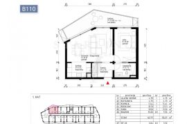 ZGRADA B, STAN B110, NOVOGRADNJA, PRODAJA, POREČ, 56,79 m2, 2S, Poreč, شقة