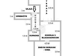 STAN, PRODAJA, ZAGREB, MAKSIMIR, LAŠČINA, 48 m2, 1-soban, Maksimir, Apartamento