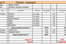 APARTMAN, PRODAJA, PRIVLAKA, 69 M2, Privlaka, Διαμέρισμα