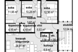 APARTMAN S3, NOVOGRADNJA, PRODAJA, PRIVLAKA, 147 M2, Privlaka, Apartamento