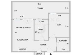 STAN, PRODAJA, ZAGREB, SREDIŠĆE, 68 m2, 3-soban, Novi Zagreb - Istok, Daire