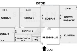 STAN, PRODAJA, ZAGREB, ZAPREŠIĆ-CENTAR, 105 m2, 5-soban, Zaprešić, Stan