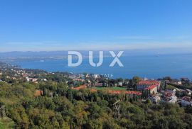 OPATIJA, LOVRAN - građevinsko zemljište za vilu na jedinstvenoj poziciji, panoramski pogled na more, Lovran, Terrain