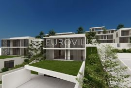 Trogir, Čiovo, zemljište s glavnim projektom - vila s bazenom, Trogir, Arazi