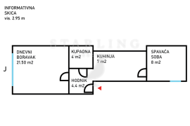 STAN, PRODAJA, ZAGREB, MAKSIMIR, 48 m2, 2-soban, Maksimir, Stan