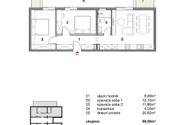 NOVOGRADNJA! Apartman 64 m2 | 2 spavaće sobe | Parking | Atraktivna lokacija | Cavtat, Dubrovnik - Okolica, Διαμέρισμα