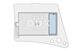 OPATIJA, CENTAR - zemljište s projektom za 5 luksuzna stana s bazenima, panoramski pogled na more, Opatija, Terrain