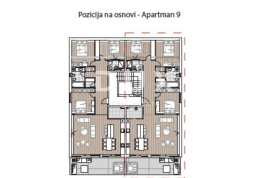 OPATIJA, CENTAR - stan u potkrovlju s pogledom u novogradnji iznad centra Opatije, Opatija, Appartement