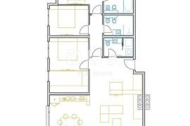 OPATIJA, CENTAR - posebna novogradnja, mikrolokacija centar Opatija, veći stan s terasom i garažom spreman za useljenje, 200 metara od mora, Opatija, Flat