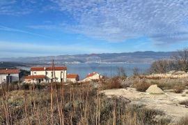 Otok Krk, Vrbnik,građevinsko zemljište 1231 m2,pogled na more, Vrbnik, Γη