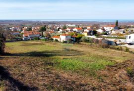 KAŠTELIR - Zemljište s panoramskim pogledom na more, Kaštelir-Labinci, Terrain