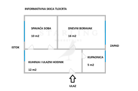 STAN, PRODAJA, ZAGREB, CVJETNO NASELJE, 43 m2, 2-soban, Trnje, Appartement