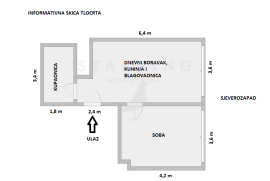 STAN, PRODAJA, ZAGREB, ŠPANSKO, 46 m2, 2-soban, Stenjevec, Appartment