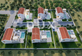 ZADAR, RTINA - Projekt s dozvolama za gradnju 6 luksuznih vila, Ražanac, Земля