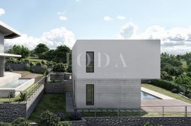 Moderna villa s bazenom i pogledom na more, u izgradnji, otok Krk, Krk, Haus