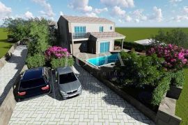 Kuća mediteranskog stila s bazenom, okolica Dobrinja - otok Krk, Dobrinj, Kuća