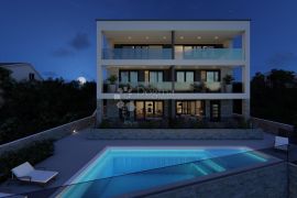 Deluxe novi stan s bazenom! Ekskluzivna oaza na plaži u srcu Korčule!, Vela Luka, Kвартира
