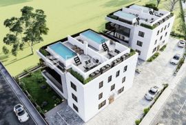 Otok Krk, Grad Krk, moderan trosoban stan u novogradnji NKP 92 m2, Krk, Appartamento