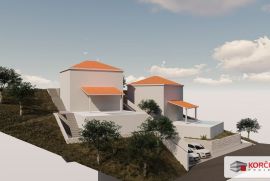 Atraktivno građevinsko zemljište na Prižbi s projektnom dokumentacijom i spektakularnim panoramskim , Blato, Terreno