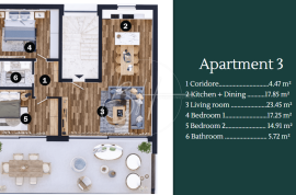 Atraktivni apartmani u luksuznom naselju, 100 metara od mora!, Umag, Appartement