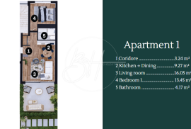 Moderni apartmani u luksuznom naselju, 100 m od mora, Umag, Appartment