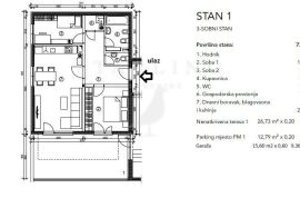 STAN, PRODAJA, ZAGREB, GRAČANI, 85 m2 , 3-soban, Podsljeme, Apartamento