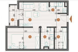 Voždovac, Jajinci, nov stan 45,01m2, PDV, Voždovac, شقة