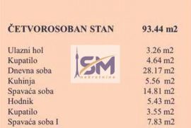 Botanička bašta, novogradnja 93m2, Stari Grad, شقة