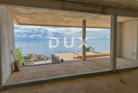 OPATIJA, CENTAR - ekskluzivan stan iznad centra Opatije u novogradnji s panoramskim pogledom na more, garažom i jacuzzijem, Opatija, Wohnung