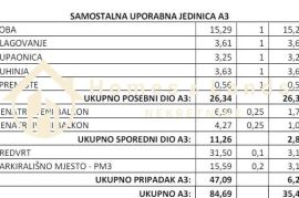 Posedarje,novi 2-soban apartman na 1katu(A3)36m2 s vrtom i parkingom, Posedarje, Appartamento