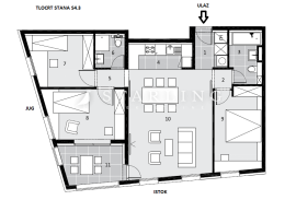 STAN S4.3, NOVOGRADNJA, PRODAJA, ZAPREŠIĆ, CENTAR, 89,60 m2, 4s, Zaprešić, Daire