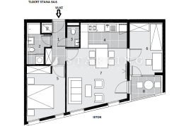 STAN S4.6, NOVOGRADNJA, PRODAJA, ZAPREŠIĆ, CENTAR, 61,70 m2, 3s, Zaprešić, Stan