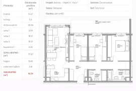 STAN A405, MOGUĆA KUPNJA PUTEM KREDITA,  92.35 m2, Novi Zagreb - Zapad, Appartamento