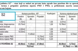 PRILIKA!! - PETRČANE - S2 JEDNOSOBAN STAN NA 1. KATU 51,79m2, Zadar - Okolica, Kвартира