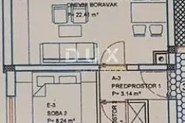 ZADAR, SUKOŠAN - TOP LOKACIJA! Stan 1. red do mora (P-11), Sukošan, Appartment