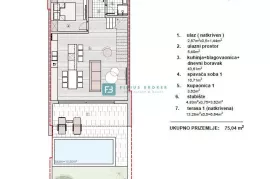 VODICE, novi projekt, troetažni stan, bazen, pogled na more, vrt, S3, Vodice, Appartement