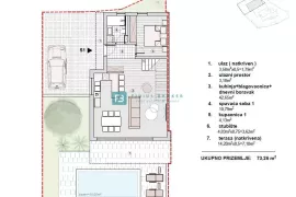 VODICE, novi projekt, dvoetažni stan, bazen, pogled na more, vrt, S1, Vodice, Appartement