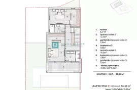 VODICE, novi projekt, dvoetažni stan, bazen, pogled na more, vrt, S1, Vodice, Appartement