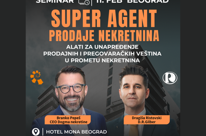 Seminar u Beogradu: Super agent prodaje nekretnina